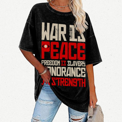 War is Peace  Vintage Distressed T-shirt