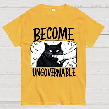 Cat Biting Arm Geek T-Shirt