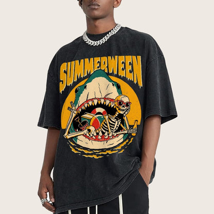 Summerween Vintage Distressed T-shirt