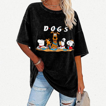 Dog Vintage Distressed T-shirt