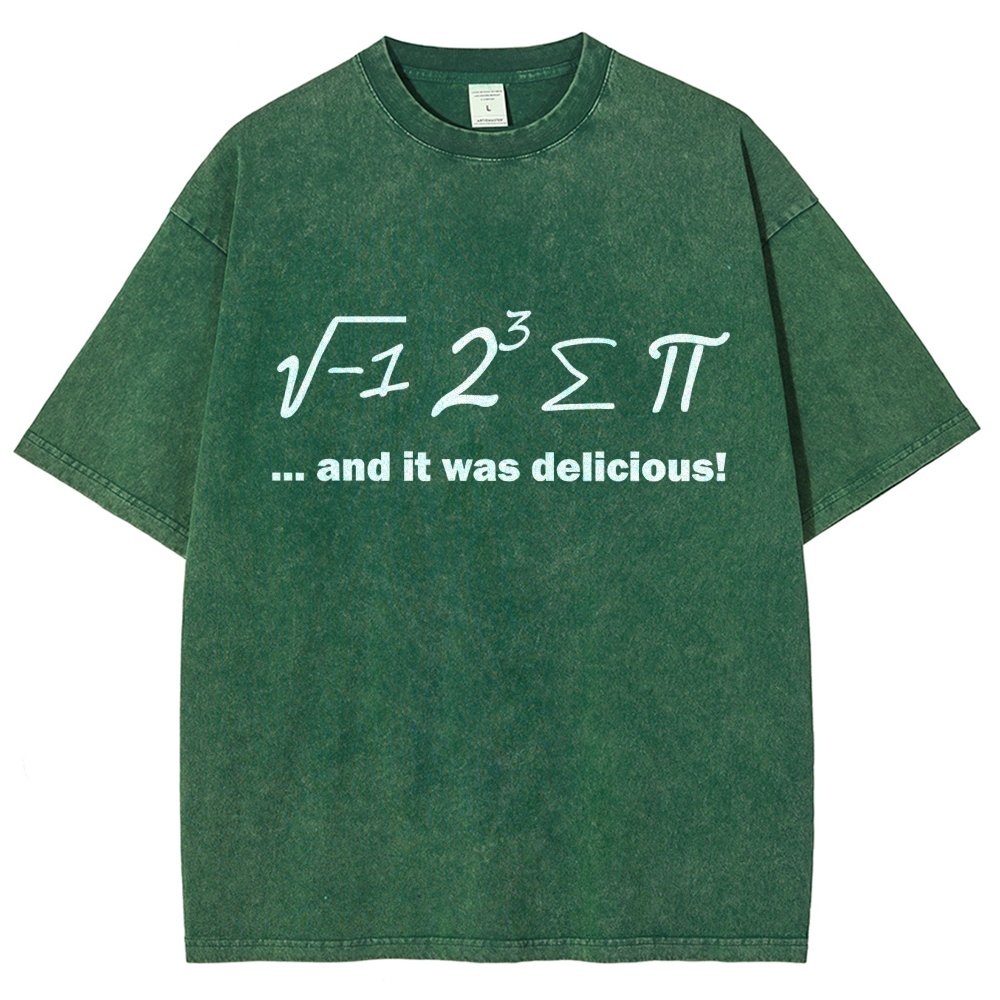 Ate Sum Pi And It Was Delicious Vintage Distressed T-shirt