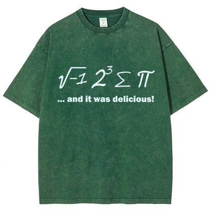 Ate Sum Pi And It Was Delicious Vintage Distressed T-shirt