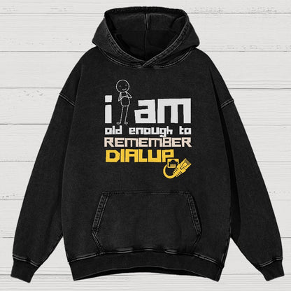 Dialup Internet Retro Vintage Distressed Hoodie
