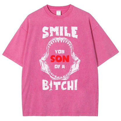 Smile You Son of a... Vintage Distressed T-shirt