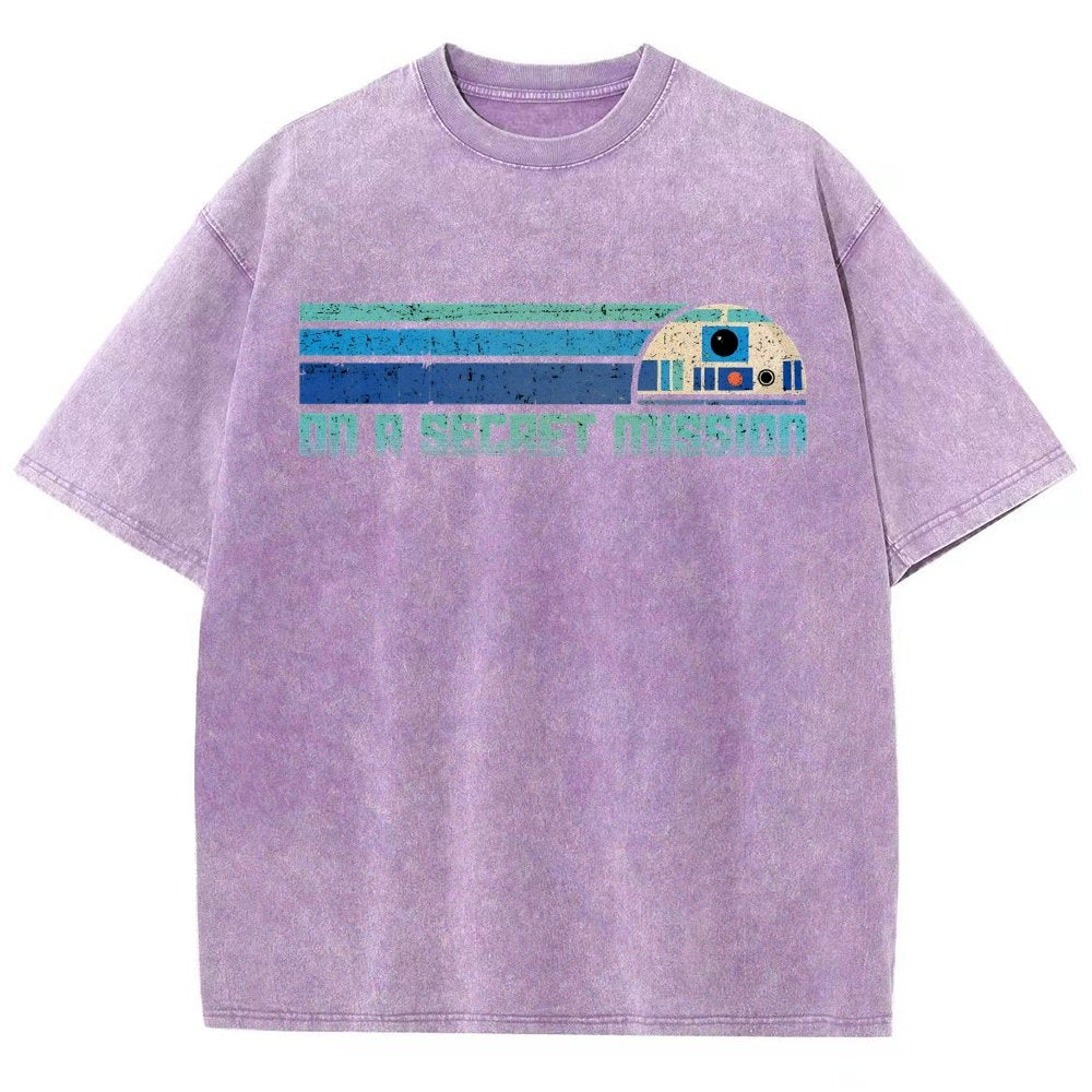 On A Secret Mission Vintage Distressed T-shirt