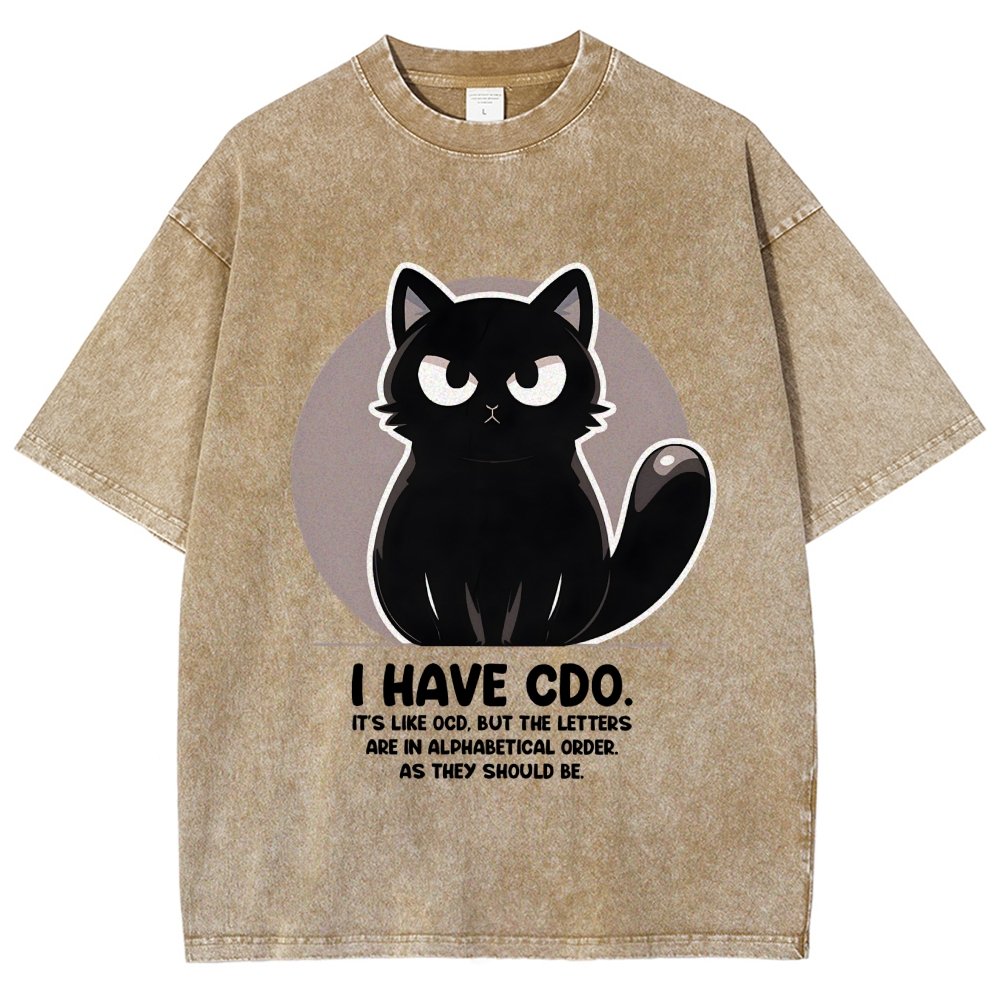 OCD vs CDO Vintage Distressed T-shirt