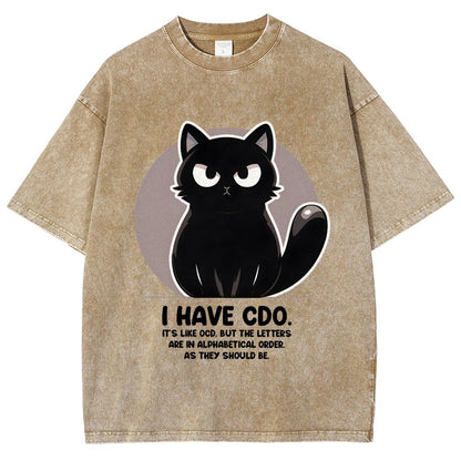 OCD vs CDO Vintage Distressed T-shirt