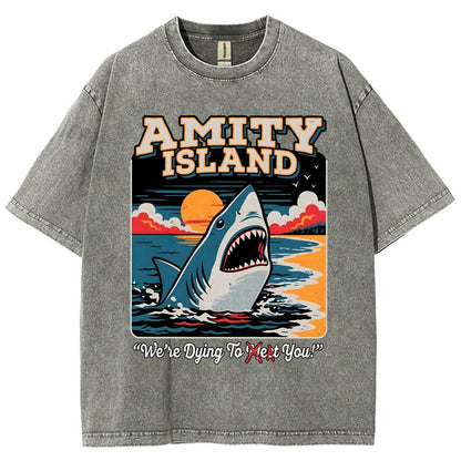 Dying to Eat You Vintage Distressed T-shirt