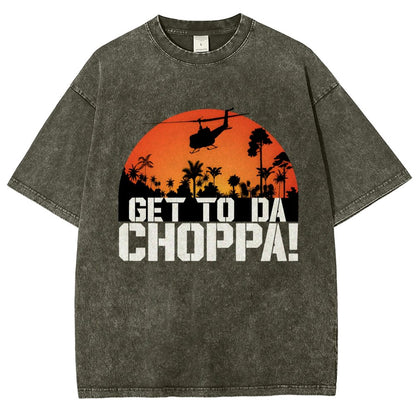 Get To The Chopper Vintage Distressed T-shirt