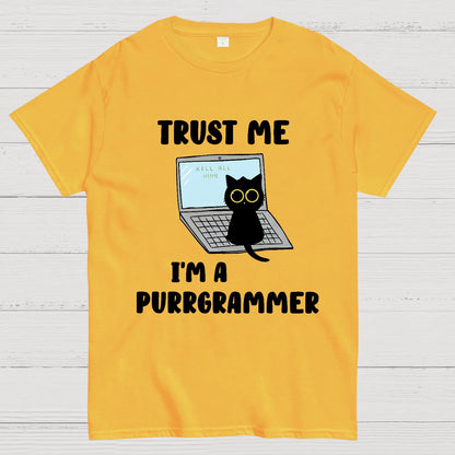 I'm A Purrgrammer Funny Cat Nerdy T-Shirt