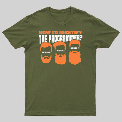 How To Identify The Programmer Funny Programmer Geeky T-Shirt