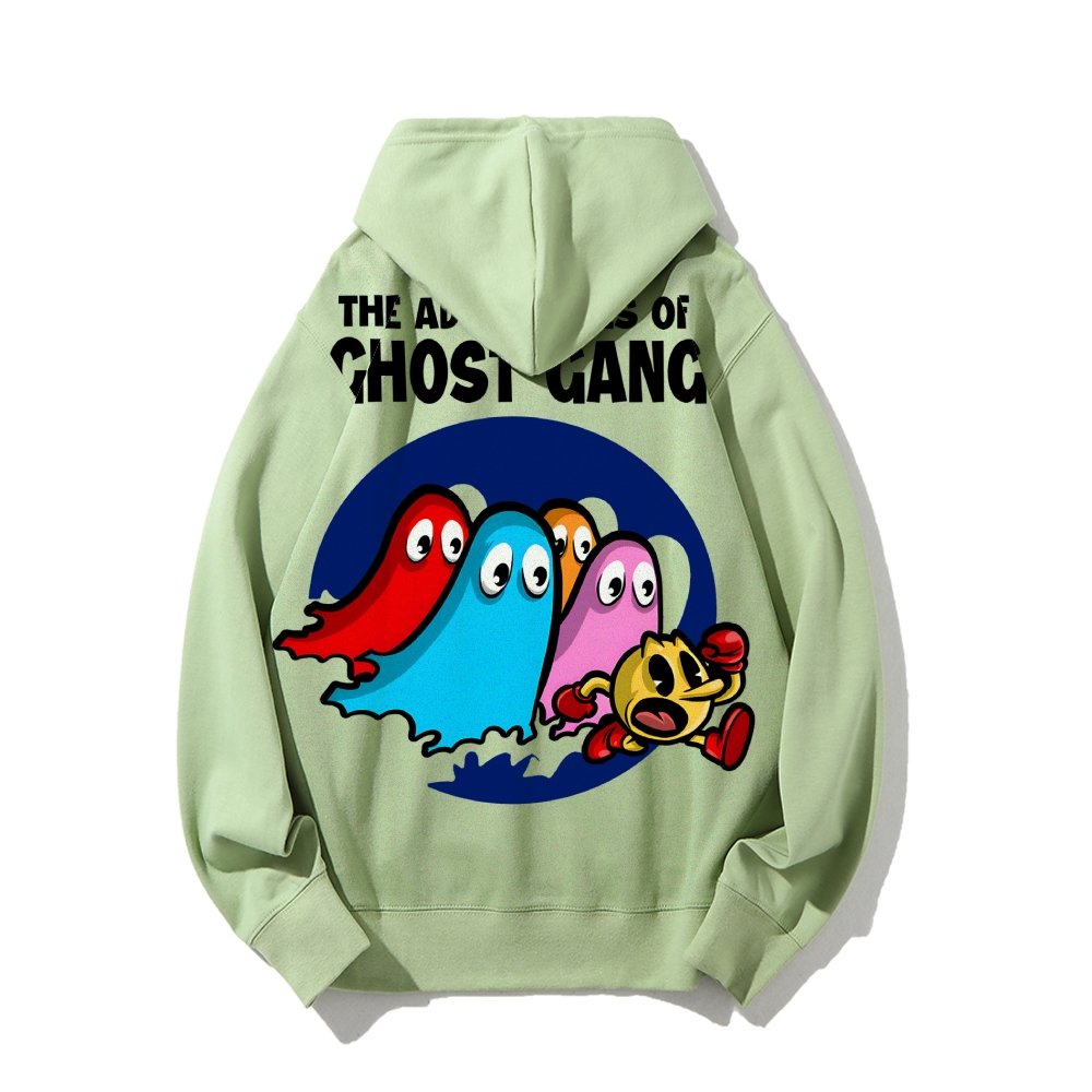The Adventures Of Ghost Gang Printed Back Cotton Hoodie