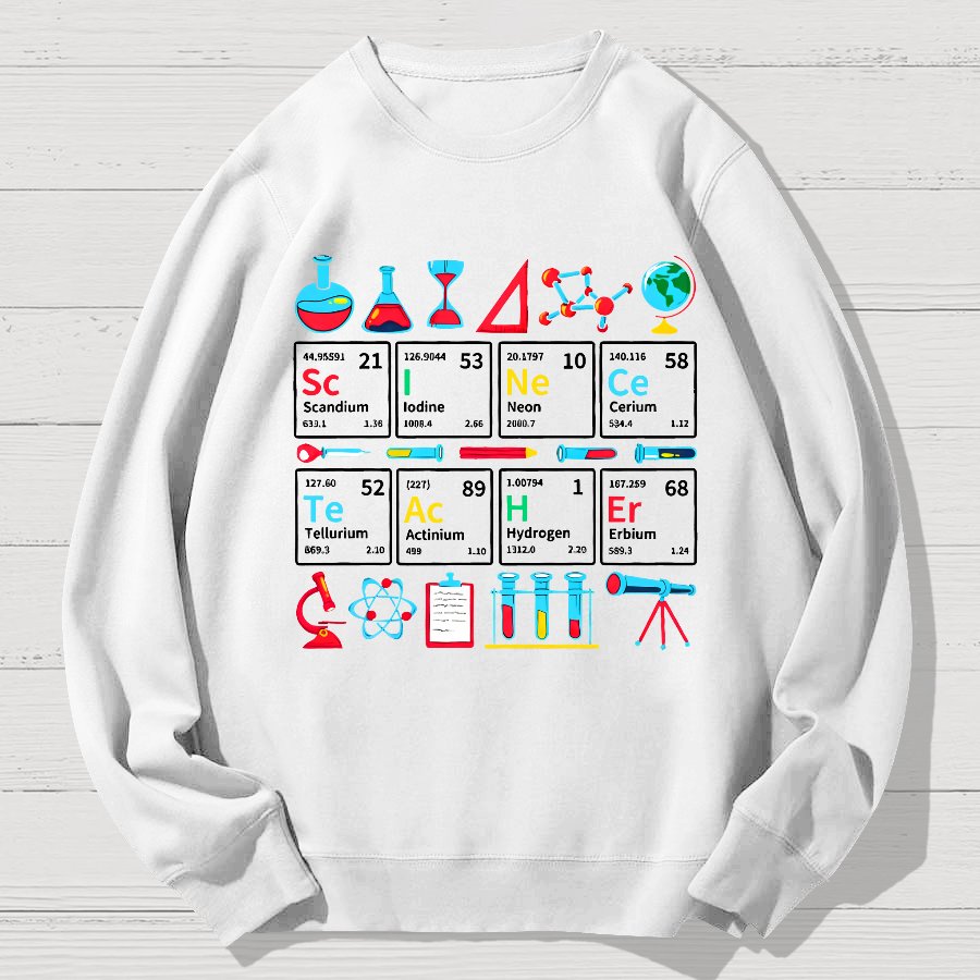 Teaching Science Geek Cotton Sweatshirt