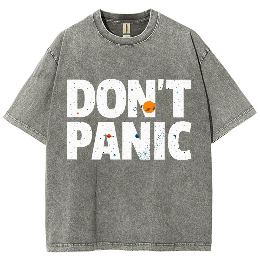 Don't Panic Vintage Distressed T-shirt