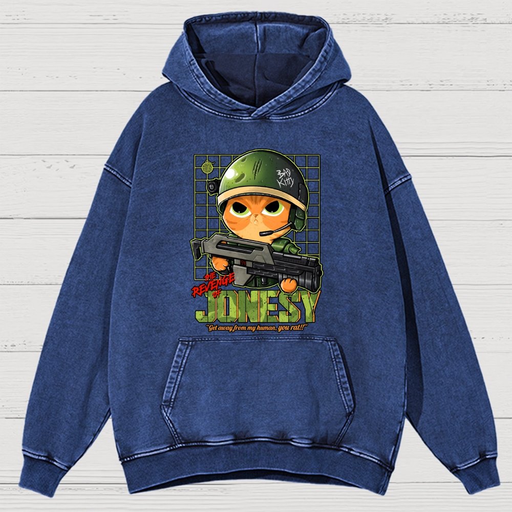 The Revenge Of Jonesy Vintage Distressed Hoodie