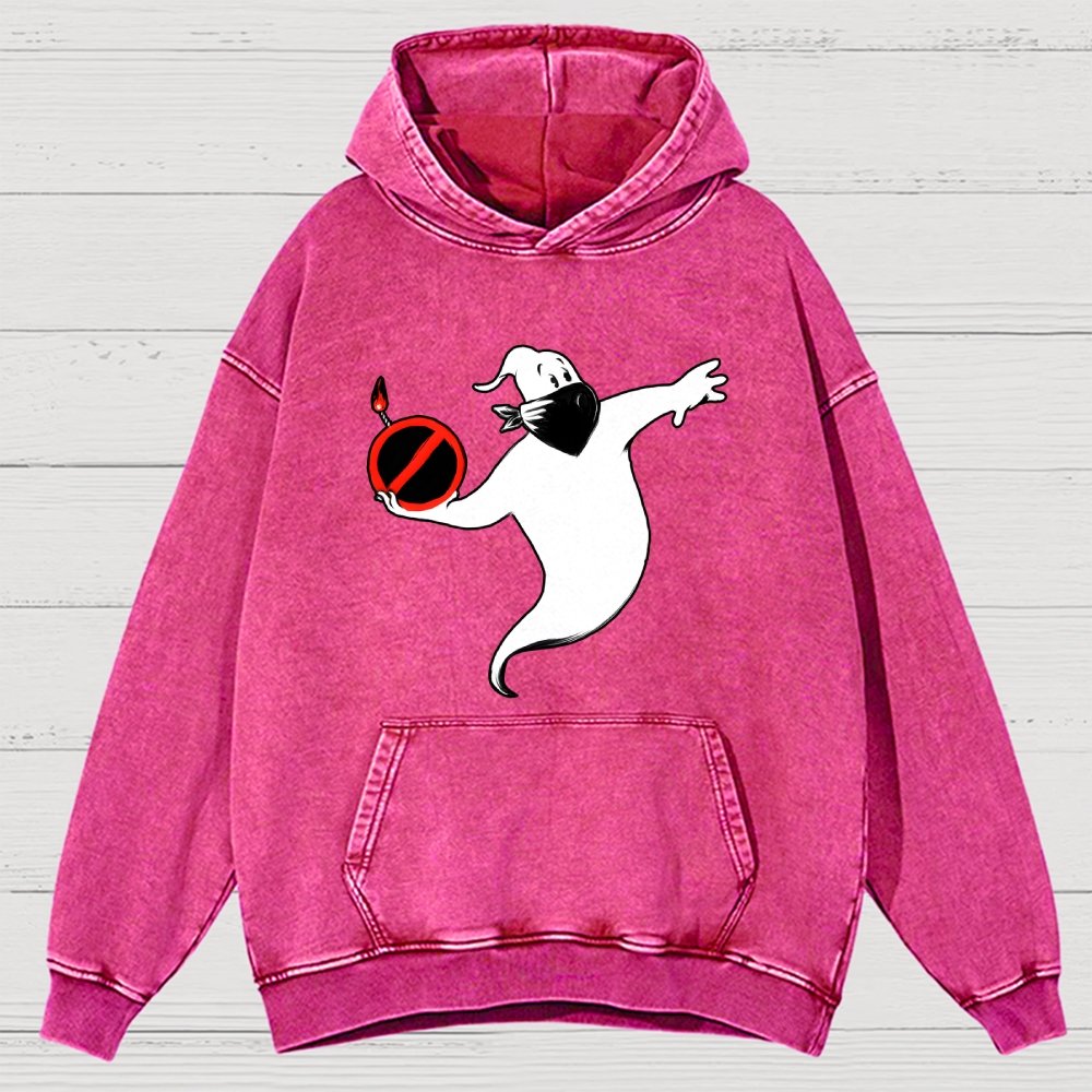 Spooksy Vintage Distressed Hoodie