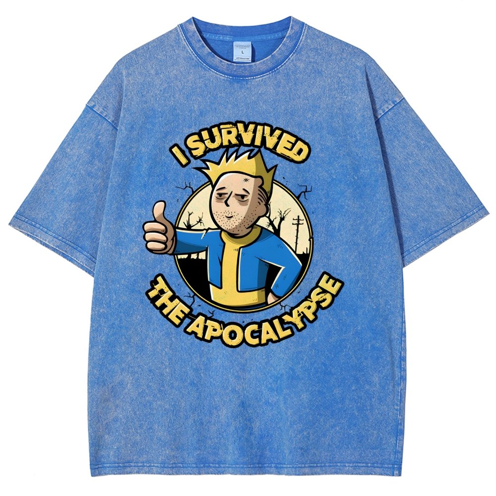 I Survived the Apocalypse Vintage Distressed T-shirt