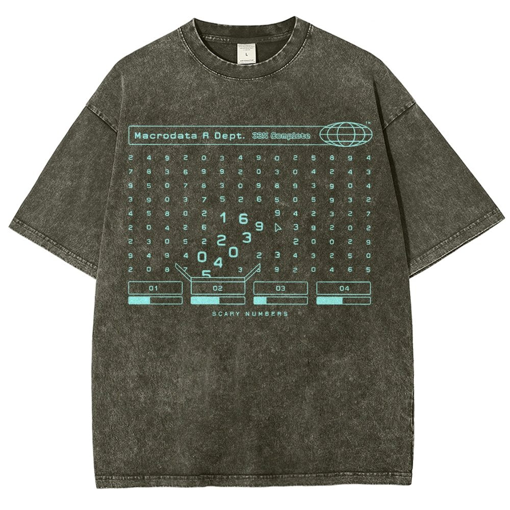 Scary Numbers Vintage Distressed T-shirt