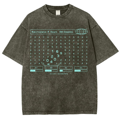 Scary Numbers Vintage Distressed T-shirt