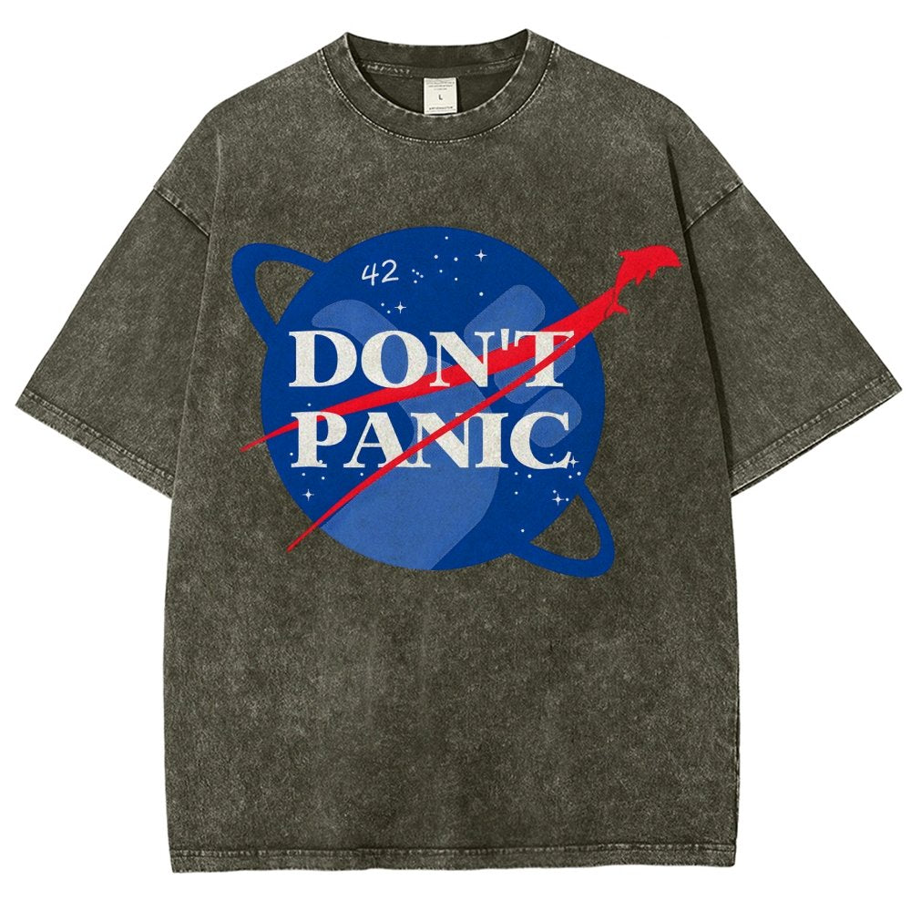 Don't Panic Vintage Distressed T-shirt