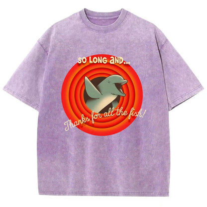 So Long & Thanks for all the Fish Vintage Distressed T-shirt