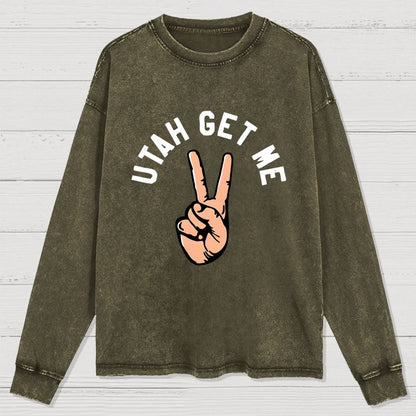 Utah Get Me Two Washed Long Sleeve Tee