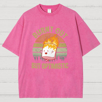 Burnt Out But Optimistic Vintage Distressed T-shirt
