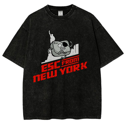 Esc from New Town Vintage Distressed T-shirt