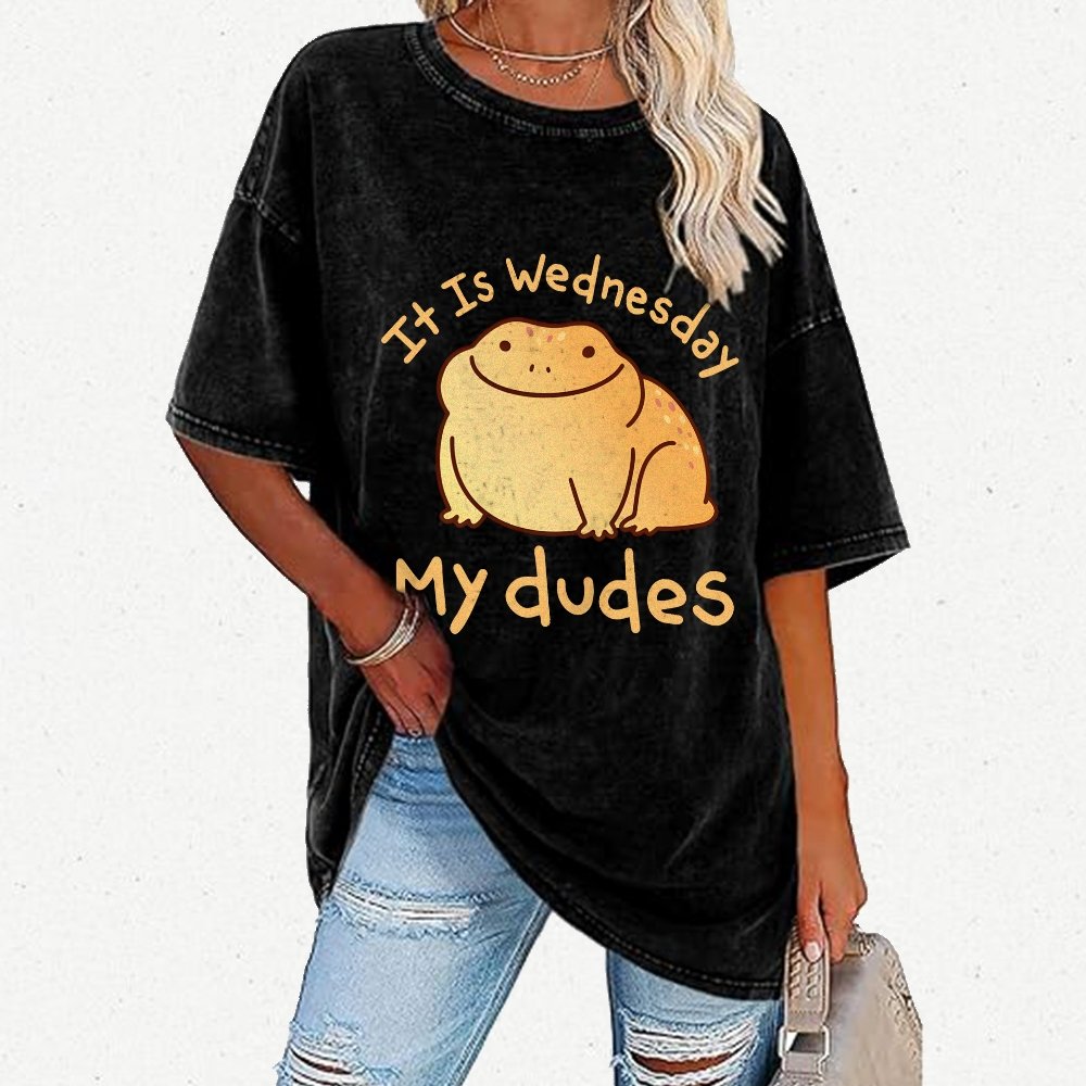 It's Wednesday My Dudes Vintage Distressed T-shirt