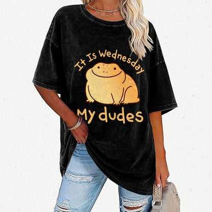 It's Wednesday My Dudes Vintage Distressed T-shirt