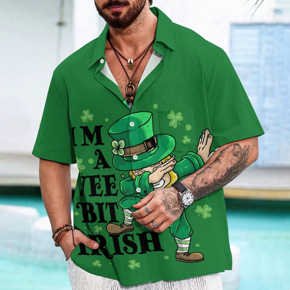 St. Patrick's Day Art Print Geek Hawaiian Shirt