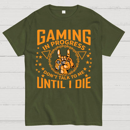 Don't talk to me while the game is going on Geek T-Shirt