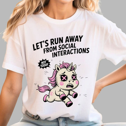 Let's Run Away Geek T-Shirt