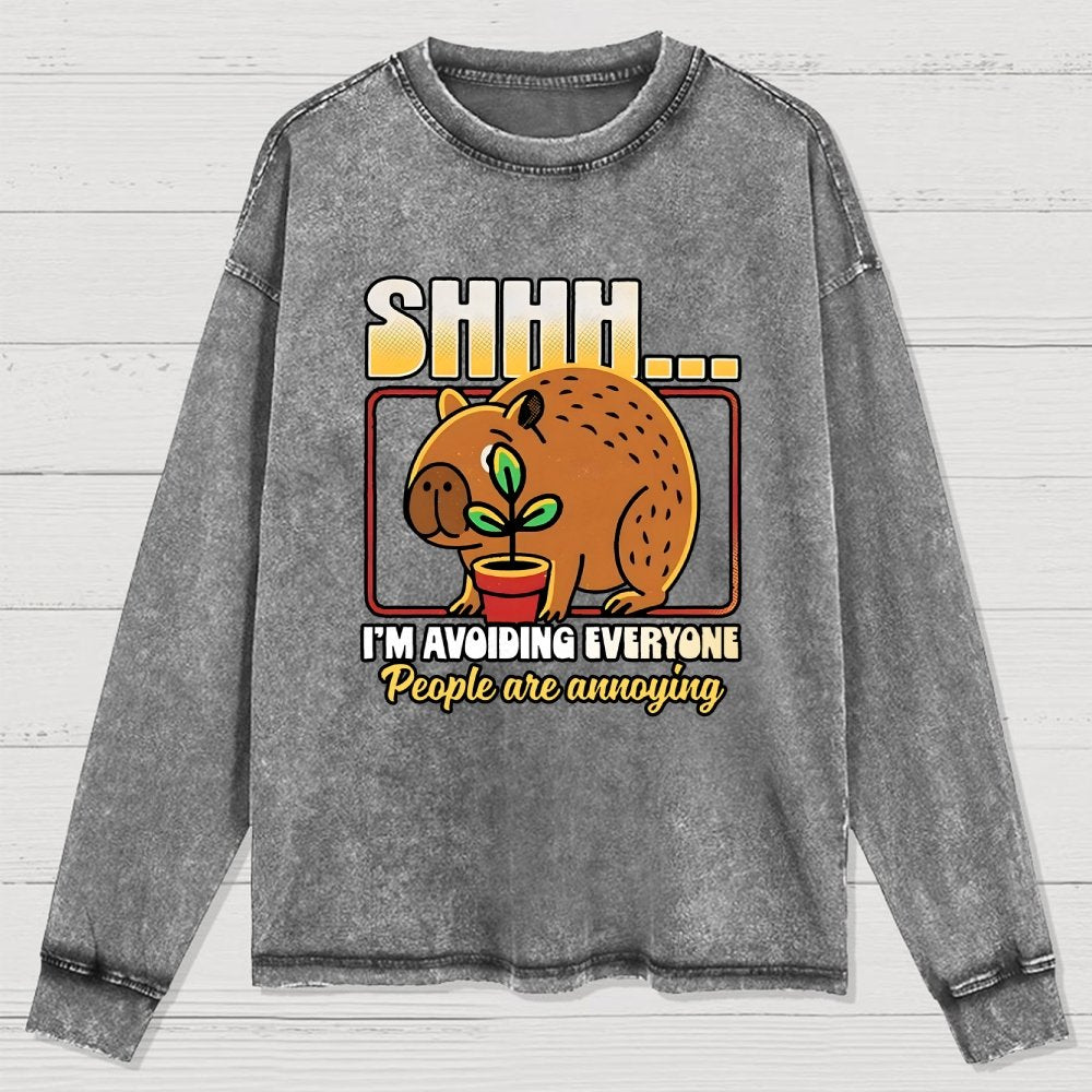 People are Annoying Washed Long Sleeve Tee