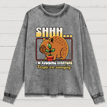 People are Annoying Washed Long Sleeve Tee