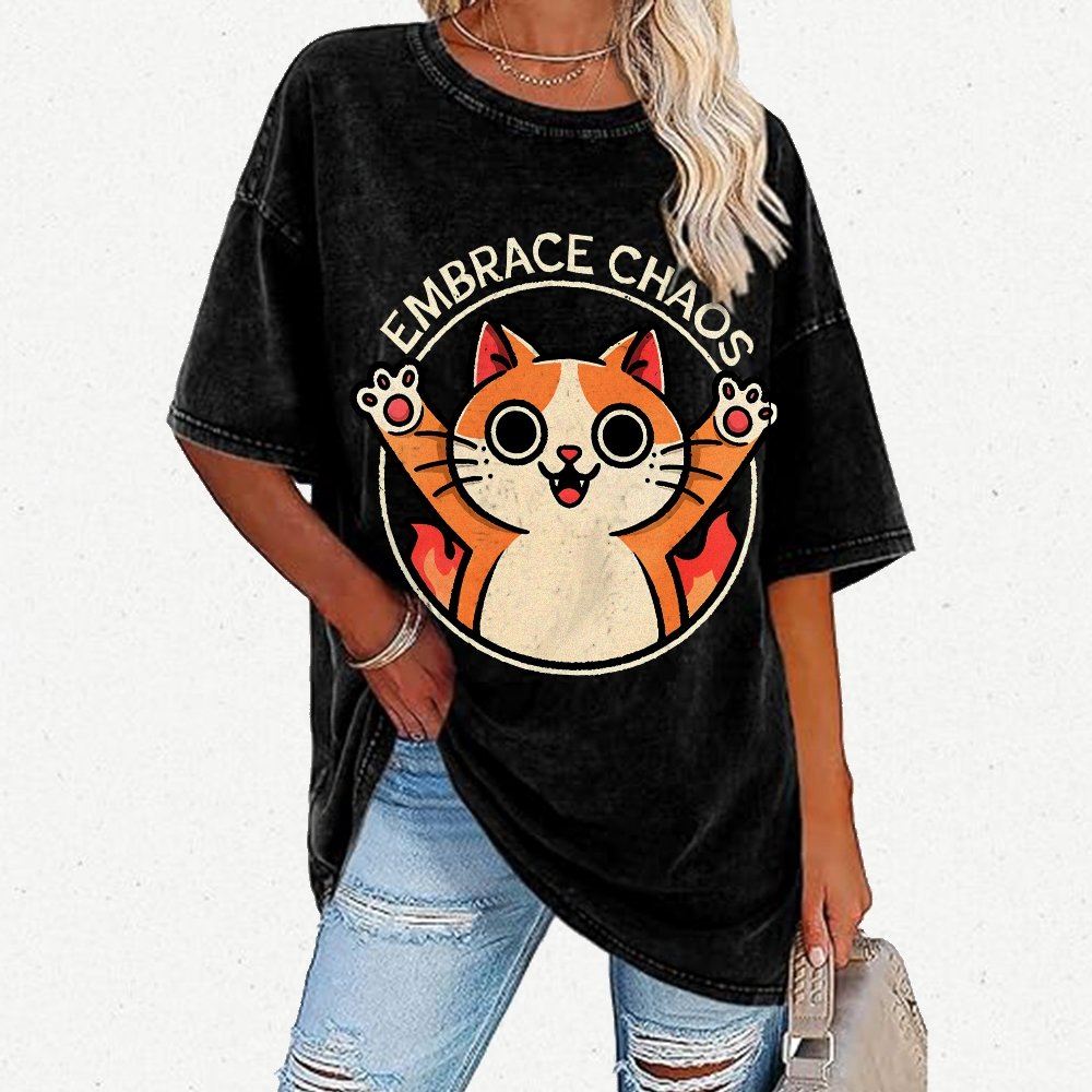 Embrace Chaos Vintage Distressed T-shirt