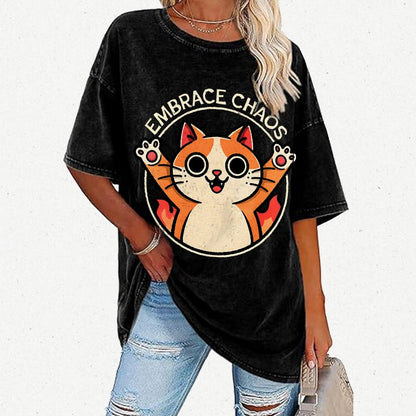 Embrace Chaos Vintage Distressed T-shirt