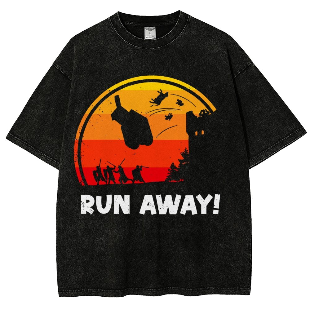 Run Away Vintage Distressed T-shirt