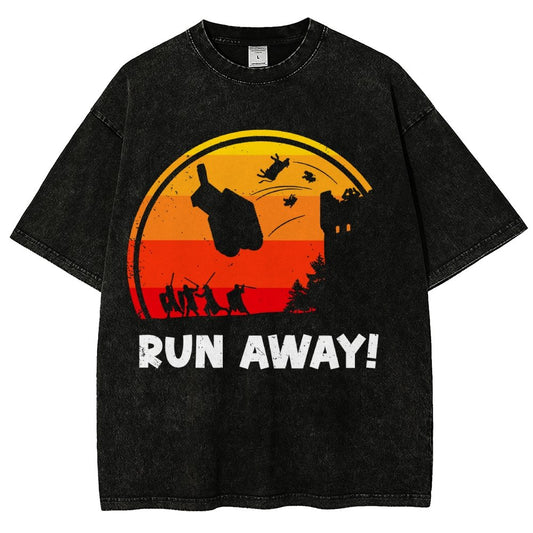 Run Away Vintage Distressed T-shirt