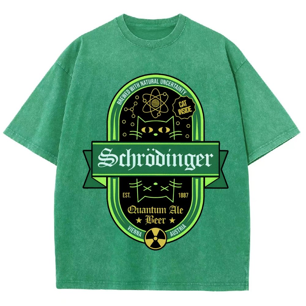 Schrodinger Quantum Ale Beer Vintage Distressed T-shirt