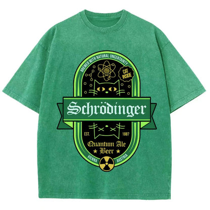 Schrodinger Quantum Ale Beer Vintage Distressed T-shirt