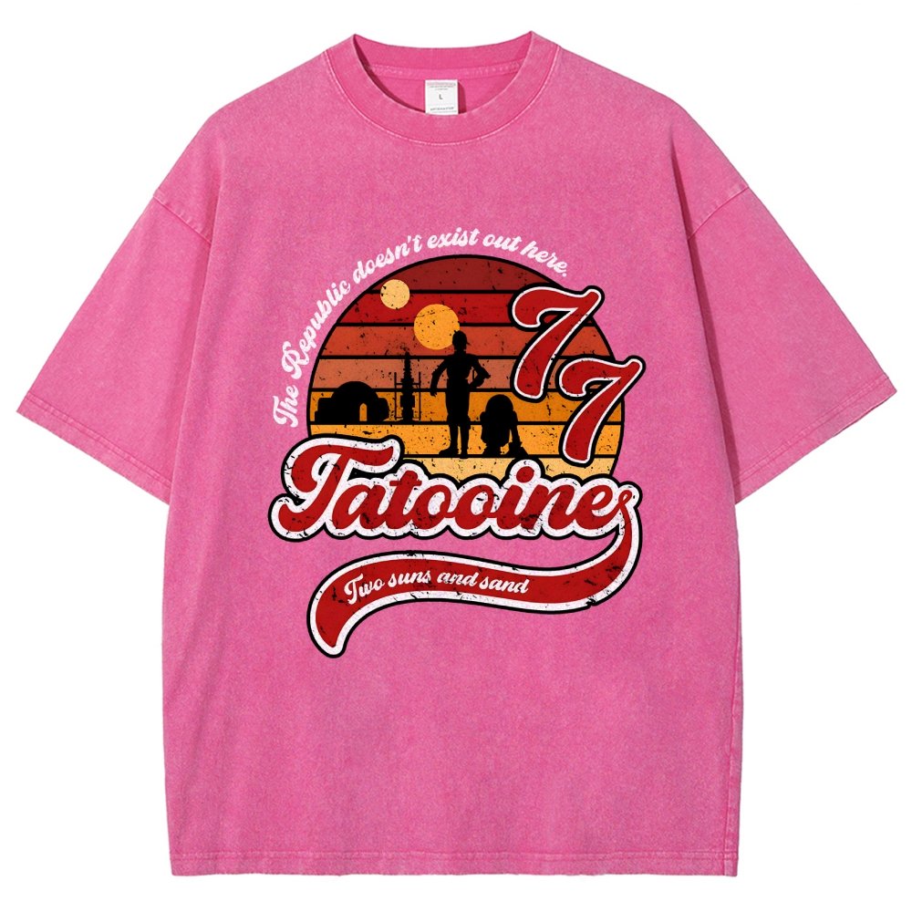 Vintage Two suns and sand Vintage Distressed T-shirt