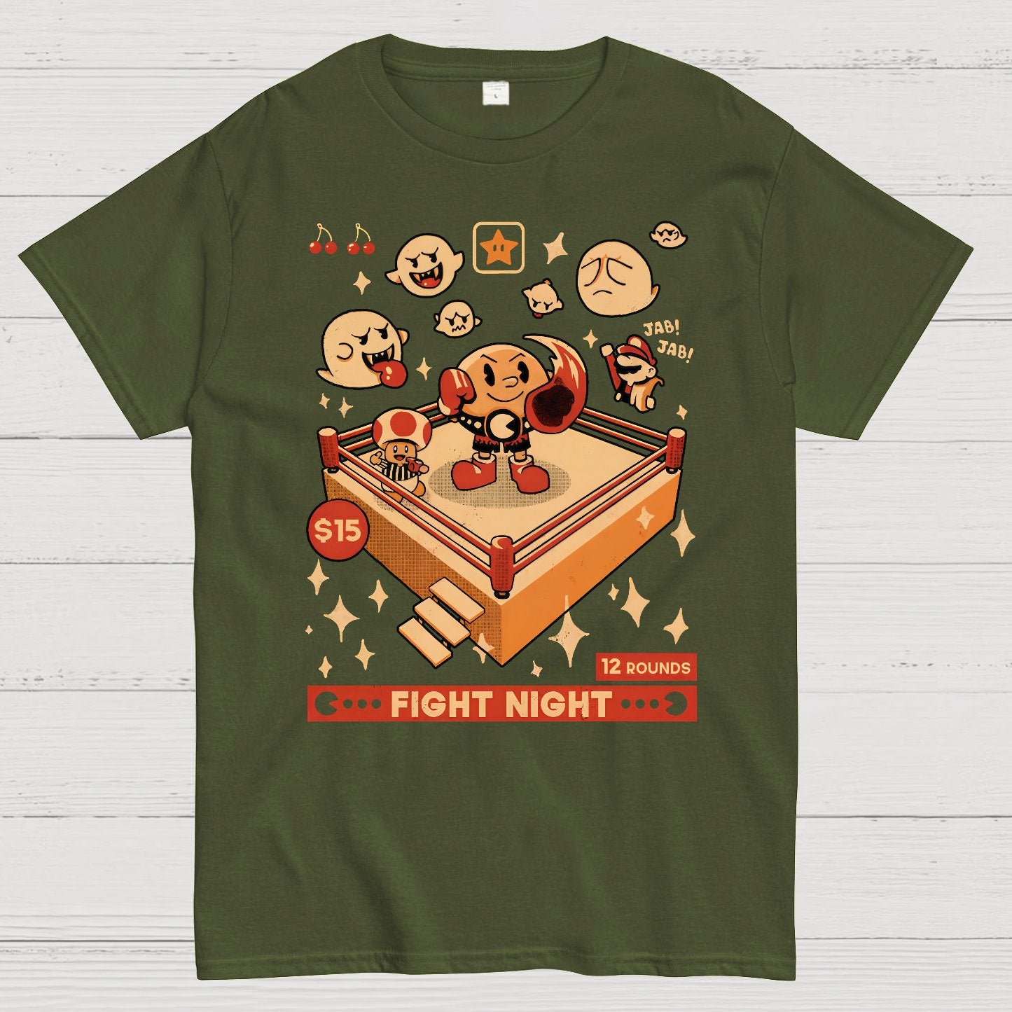 Retro Arcade Showdown Geek T-Shirt