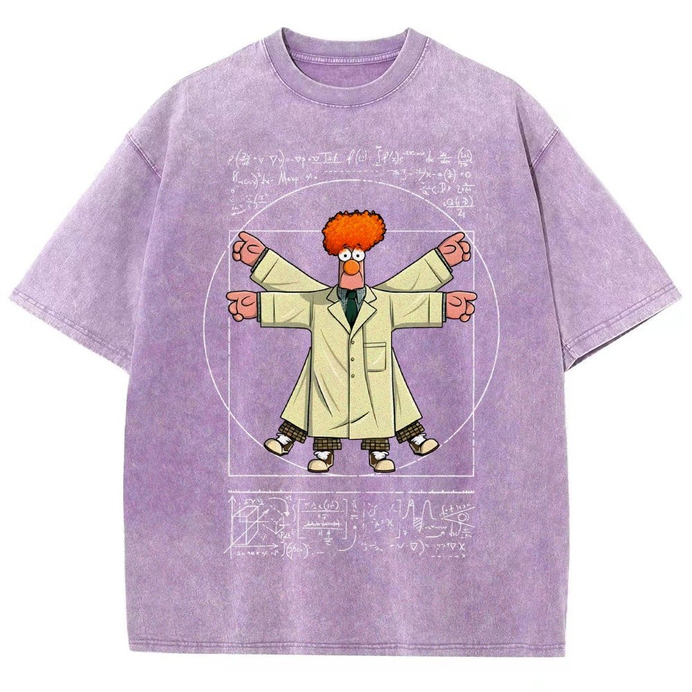 Vitruvian Puppet Vintage Distressed T-shirt