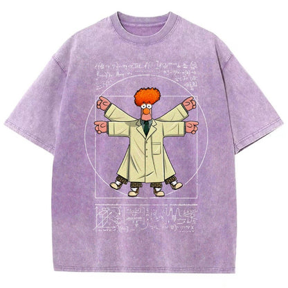 Vitruvian Puppet Vintage Distressed T-shirt