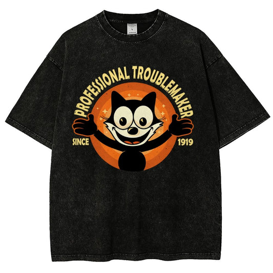 Professional Troublemaker Vintage Distressed T-shirt