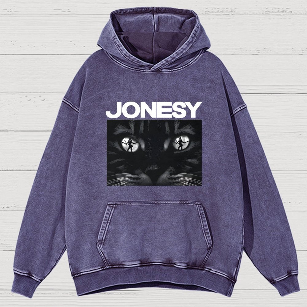 Cosmic Kitty  Vintage Distressed Hoodie