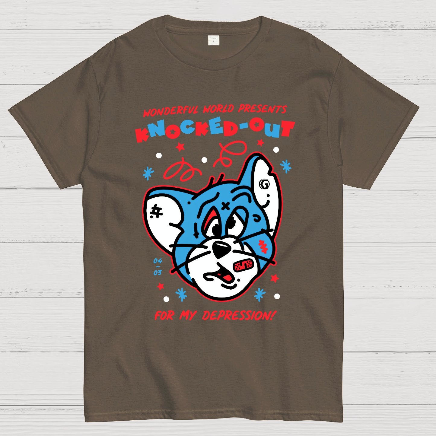 knocked-out. Sarcasm Geek T-Shirt