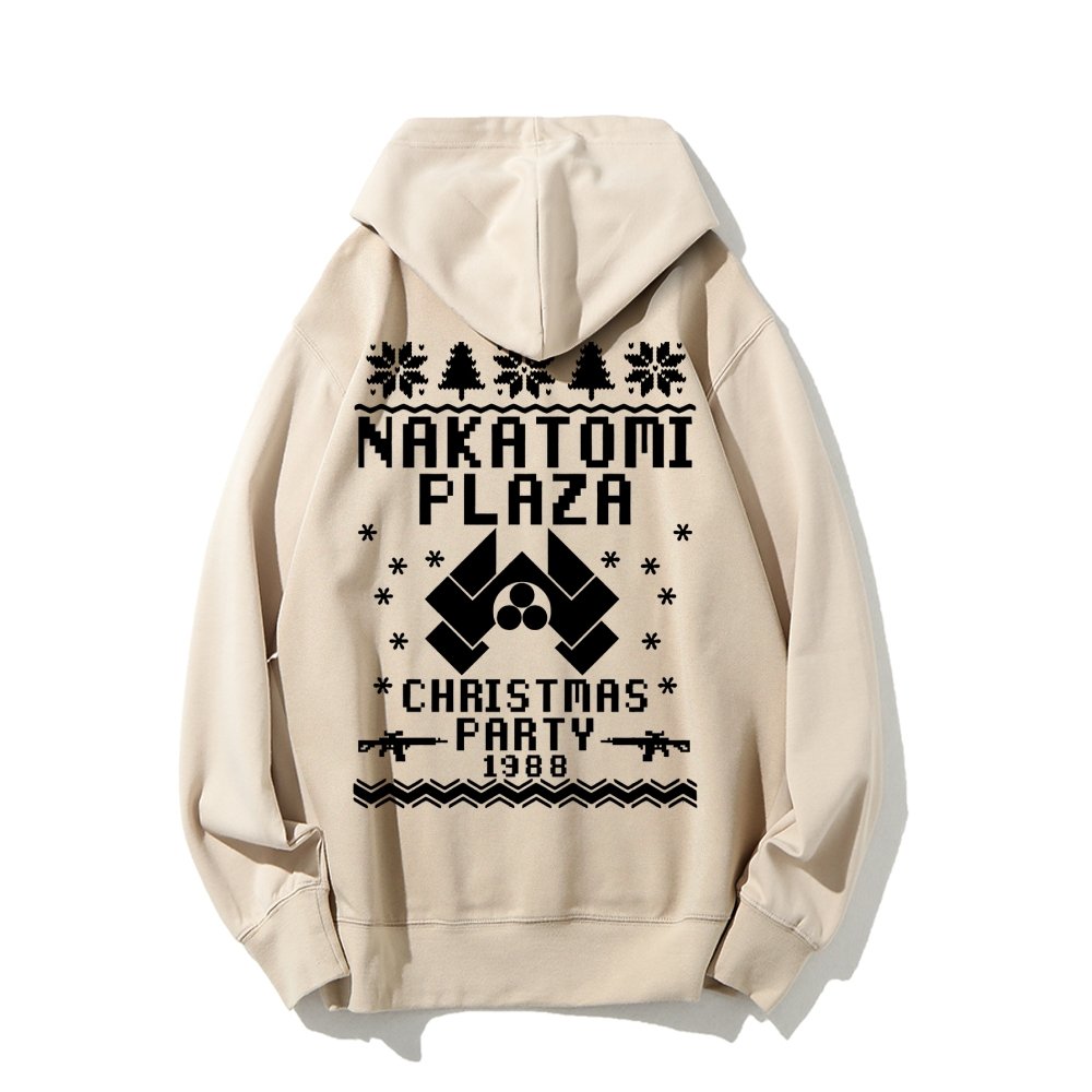 Now I Have a Machine Gun Ho-Ho-Ho Printed Back Unisex Cotton Hoodie