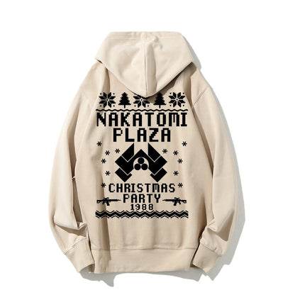Now I Have a Machine Gun Ho-Ho-Ho Printed Back Unisex Cotton Hoodie